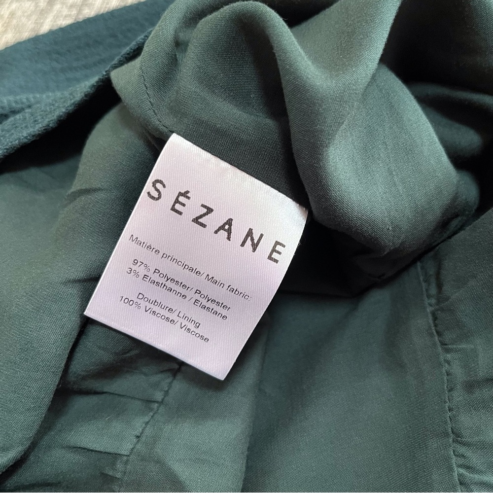 Sezane Elsa blouse in Vert, Sz. 36 - Picture 4 of 6